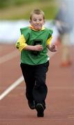16 June 2005; Ross Patchell, Special Olympics Club Navan, runs the 50m race during the Special Olympics Ireland Leinster / Eastern Regional Games 2005. Morton Stadium, Santry, Dublin. Picture credit; Damien Eagers / SPORTSFILE