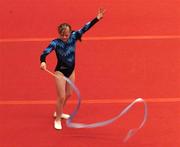 17 June 2005; Niamh Graham, South Dublin Gymnastics Club, takes part in the rhythmic gymnastics event. Special Olympics Ireland Leinster / Eastern Regional Games 2005, UCD, Belfield, Dublin. Picture credit; Brian Lawless / SPORTSFILE
