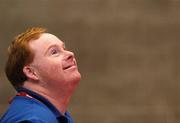 17 June 2005; Former Special Olympics athlete Brian Keogh, who now is a volunteer for Special Olympics Ireland, watches the rhytmic gymnastics. Special Olympics Ireland Leinster / Eastern Regional Games 2005, UCD, Belfield, Dublin. Picture credit; Brian Lawless / SPORTSFILE