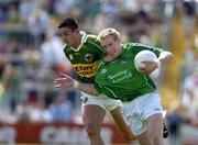 19 June 2005; Stephen Kelly, Limerick, is tackled by Aidan O'Mahony, Kerry. Bank of Ireland Munster Senior Football Championship Semi-Final, Limerick v Kerry, Gaelic Grounds, Limerick. Picture credit; Ray McManus / SPORTSFILE