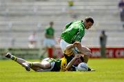 19 June 2005; Kieran Foley, Kerry, in action against Darren Bourke, Limerick. Kerry. Munster Junior Football Championship Semi-Final, Limerick v Kerry, Gaelic Grounds, Limerick. Picture credit; Ray McManus / SPORTSFILE