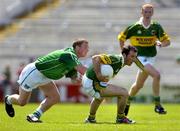 19 June 2005; Kieran Foley, Kerry, in action against Darren Bourke, Limerick. Kerry. Munster Junior Football Championship Semi-Final, Limerick v Kerry, Gaelic Grounds, Limerick. Picture credit; Ray McManus / SPORTSFILE