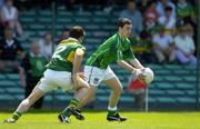 19 June 2005; Ger Ahern, Limerick, in action against Stephen O'Sullivan, Kerry. Munster Junior Football Championship Semi-Final, Limerick v Kerry, Gaelic Grounds, Limerick. Picture credit; Ray McManus / SPORTSFILE