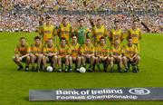 18 June 2005; The Donegal team. Bank of Ireland Ulster Senior Football Championship Replay, Armagh v Donegal, St. Tighernach's Park, Clones, Co. Monaghan. Picture credit; Pat Murphy / SPORTSFILE