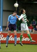 20 June 2005; Kieran Foley, UCD, in action against David Mooney, Shamrock Rovers. eircom League Cup, UCD v Shamrock Rovers, Belfield Park, UCD, Dublin. Picture credit; Damien Eagers / SPORTSFILE