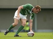 19 June 2005; Gavin Duffy, Ireland, touches down to score his second and his sides sixth try against Japan. Japan v Ireland 2nd test, Prince Chichibu Memorial Rugby Ground, Tokyo, Japan. Picture credit; Brendan Moran / SPORTSFILE
