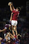 21 June 2005; Donncha O'Callaghan, British and Irish Lions, takes the ball in a lineout. British and Irish Lions Tour to New Zealand 2005, Southland v British and Irish Lions, Homestead Stadium, Invercargill, New Zealand. Picture credit; Richard Lane / SPORTSFILE