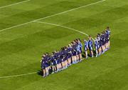 19 June 2005; The Dublin squad stand for the National Anthem before the start of the match. Bank of Ireland Leinster Senior Football Championship Semi-Final, Dublin v Wexford, Croke Park, Dublin. Picture credit; Brian Lawless / SPORTSFILE
