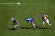 19 June 2005; Redmond Barry, left, and team-mate David Murphy, Wexford, in action against Colin Moran, Dublin. Bank of Ireland Leinster Senior Football Championship Semi-Final, Dublin v Wexford, Croke Park, Dublin. Picture credit; Brian Lawless / SPORTSFILE