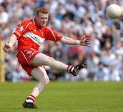 5 June 2005; Fergal Doherty, Derry. Bank of Ireland Ulster Senior Football Championship, Monaghan v Derry, St. Tighernach's Park, Clones, Co. Monaghan. Picture credit; Damien Eagers / SPORTSFILE