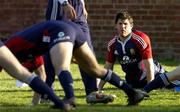 22 June 2005; Centre Shane Horgan does some stretching exercises during squad training. British and Irish Lions squad training, Christ College, Christchurch, New Zealand. Picture credit; Brendan Moran / SPORTSFILE