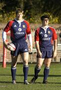 22 June 2005; Flanker Simon Easterby, left, and hooker Andy Titterrell during squad training. British and Irish Lions squad training, Christ College, Christchurch, New Zealand. Picture credit; Brendan Moran / SPORTSFILE