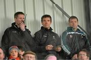 9 February 2014; Kildare manager Jason Ryan, centre, with selectors Damien Hendy, left, and Ronan Quinn. Allianz Football League Division 1 Round 2, Cork v Kildare, Páirc Uí RInn, Cork. Picture credit: Matt Browne / SPORTSFILE