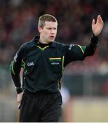 9 February 2014; Referee Padraig Hughes. Allianz Football League Division 1 Round 2, Tyrone v Mayo, Healy Park, Omagh, Co. Tyrone. Picture credit: Oliver McVeigh / SPORTSFILE