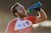 9 February 2014; Emmett McGuckin, Derry, takes a drink of water during a break in play. Allianz Football League Division 1 Round 2, Kerry v Derry, Fitzgerald Stadium, Killarney, Co. Kerry. Picture credit: Diarmuid Greene / SPORTSFILE