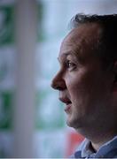 11 February 2014; Shamrock Rovers chairman Jonathan Roche speaking during a media briefing. Tallaght Stadium, Tallaght, Co. Dublin. Picture credit: Ramsey Cardy / SPORTSFILE