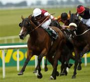 25 June 2005; Artist's Muse, with Cathy Gannon up, on their way to winning the Garland Homes EBF Summer Fillies Handicap. Curragh Racecourse, Co. Kildare. Picture credit; Damien Eagers / SPORTSFILE