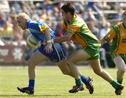 26 June 2005; Jonathan Daniels, Wicklow, in action against, Karl Lacy, Donegal. Bank of Ireland All-Ireland Senior Football Championship Qualifier, Round 1, Wicklow v Donegal, County Grounds, Aughrim, Co. Wicklow. Picture Credit; Matt Browne / SPORTSFILE