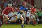 26 June 2005; Diarmaid Fitzgerald, Tipperary, in action against, Niall McCarthy, Cork. Guinness Munster Senior Hurling Championship Final, Cork v Tipperary, Pairc Ui Chaoimh, Cork. Picture Credit; Ray McManus / SPORTSFILE