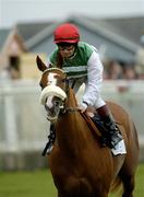 25 June 2005; Chelsea Rose with Pat Shanahan up, canters to the start of the Audi Pretty Polly Stakes. Curragh Racecourse, Co. Kildare. Picture credit; Damien Eagers / SPORTSFILE