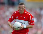 26 June 2005; Paddy Bradley, Derry. Bank of Ireland Ulster Senior Football Championship Semi-Final, Armagh v Derry, Casement Park, Belfast. Picture Credit; David Maher / SPORTSFILE