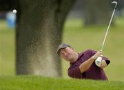 28 June 2005; Damien McGrane, Ireland, plays from the bunker on the practice ground in advance of the Smurfit European Open. K Club, Straffan, Co. Kildare Picture credit; Matt Browne / SPORTSFILE