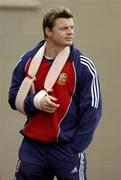 29 June 2005; British and Irish Lions captain Brian O'Driscoll arrives before squad training. British and Irish Lions squad training, Trust Park, Porirua, New Zealand. Picture credit; Brendan Moran / SPORTSFILE