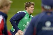 29 June 2005; Flanker Simon Easterby does some warm up exercises during squad training. British and Irish Lions squad training, Trust Park, Porirua, New Zealand. Picture credit; Brendan Moran / SPORTSFILE