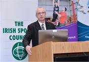 12 February 2014; John Treacy, CEO Irish Sports Council, speaking during a sports investment announcement by the Irish Sports Council. The Alexander Hotel, Dublin.