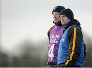 9 February 2014; Ulster manager Gregory O'Kane, right, with selector Kevin Ryan. Interprovincial Hurling Championship Semi-Final, Leinster v Ulster, St Loman's Park, Trim GAA Club, Trim, Co. Meath. Picture credit: Piaras Ó Mídheach / SPORTSFILE