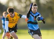 13 February 2014; Paul Mannion, University College Dublin, in action against Eoin O'Connor, Dublin City University. Irish Daily Mail HE GAA Sigerson Cup 2014, Quarter-Final, University College Dublin v Dublin City University, UCD, Belfield, Dublin. Picture credit: Pat Murphy / SPORTSFILE