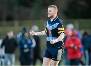13 February 2014; University College Dublin's Eoghan Keogh celebrates at the final whistle. Irish Daily Mail HE GAA Sigerson Cup 2014, Quarter-Final, University College Dublin v Dublin City University, UCD, Belfield, Dublin. Picture credit: Pat Murphy / SPORTSFILE