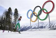 14 February 2014; Team Ireland's Jan Rossiter in action during the men's 15km Classic Cross Country race. Sochi 2014 Winter Olympic Games, Laura Cross-Country Ski & Biathlon Centre, Sochi, Russia. Picture credit: William Cherry / SPORTSFILE