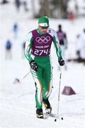 14 February 2014; Team Ireland's Jan Rossiter in action during the men's 15km Classic Cross Country race. Sochi 2014 Winter Olympic Games, Laura Cross-Country Ski & Biathlon Centre, Sochi, Russia. Picture credit: William Cherry / SPORTSFILE