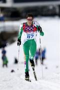 14 February 2014; Team Ireland's Jan Rossiter in action during the men's 15km Classic Cross Country race. Sochi 2014 Winter Olympic Games, Laura Cross-Country Ski & Biathlon Centre, Sochi, Russia. Picture credit: William Cherry / SPORTSFILE