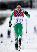 14 February 2014; Team Ireland's Jan Rossiter in action during the men's 15km Classic Cross Country race. Sochi 2014 Winter Olympic Games, Laura Cross-Country Ski & Biathlon Centre, Sochi, Russia. Picture credit: William Cherry / SPORTSFILE