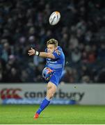 14 February 2014; Ian Madigan, Leinster, kicks to touch. Celtic League 2013/14 Round 14, Leinster v Newport Gwent Dragons, RDS, Ballsbridge, Dublin. Picture credit: Piaras Ó Mídheach / SPORTSFILE