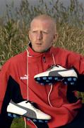 27 June 2005; Waterford hurler John Mullane at the launch of the new PUMA King Exec football boot. Elverys Store, Fonthill, Dublin. Picture credit; David Maher / SPORTSFILE