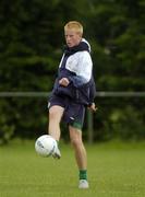 30 June 2005; Adam Rooney, Republic of Ireland, in action during Youth Olympic squad training in advance of the European Youth Olympics which will take place in Lignano, Italy. AUL Complex, Clonshaugh, Dublin. Picture Credit; Damien Eagers / SPORTSFILE