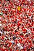26 June 2005; Cork fans before the game. Guinness Munster Senior Hurling Championship Final, Cork v Tipperary, Pairc Ui Chaoimh, Cork. Picture Credit; David Levingstone / SPORTSFILE