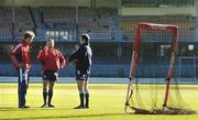 1 July 2005; Prince William and out-half Charlie Hodgson listen to kicking coach Dave Alred during kicking practice. British and Irish Lions kicking practice, Basin Reserve, Wellington, New Zealand. Picture credit; Brendan Moran / SPORTSFILE