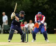 1 July 2005; Eoin Morgan, Ireland, bats during the game. ICC Trophy, Ireland v Bermuda, Stormont, Belfast, Co. Antrim. Picture credit; Oliver McVeigh / SPORTSFILE