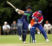 1 July 2005; Jeremy Bray, Ireland, bats during the game. ICC Trophy, Ireland v Bermuda, Stormont, Belfast, Co. Antrim. Picture credit; Oliver McVeigh / SPORTSFILE