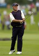 2 July 2005; Damien McGrane, Ireland, watches his second shot from the first fairway during the third round of the Smurfit European Open. K Club, Straffan, Co. Kildare. Picture credit; Matt Browne / SPORTSFILE