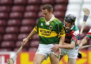 2 July 2005; Darren Young, Kerry, in action against Conor Ryan, Mayo. Christy Ring Cup, Round 4, Group 2B, Mayo v Kerry, Pearse Stadium, Galway. Picture credit; David Maher / SPORTSFILE