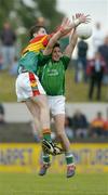 2 July 2005; Padraig Browne, Limerick, in action against Ray Walker, Carlow. Bank of Ireland All-Ireland Senior Football Championship Qualifier, Round 2, Carlow v Limerick, Dr. Cullen Park, Carlow. Picture credit; Matt Browne / SPORTSFILE