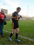 15 February 2014; Colm Cooper, Dr. Crokes, comes off the pitch with an injury. AIB GAA Football All-Ireland Senior Club Championship, Semi-Final, Castlebar Mitchels, Mayo v Dr. Crokes, Kerry. O'Moore Park, Portlaoise, Co. Laois. Photo by Sportsfile