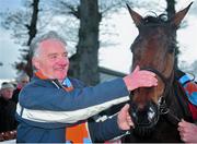 15 February 2014; Un De Sceaux with owner Edward O'Connell after winning the Red Mills Trial Hurdle. Gowran Park, Gowran, Co. Kilkenny. Picture credit: Barry Cregg / SPORTSFILE