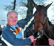15 February 2014; Un De Sceaux with owner Edward O'Connell after winning the Red Mills Trial Hurdle. Gowran Park, Gowran, Co. Kilkenny. Picture credit: Barry Cregg / SPORTSFILE