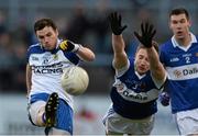 15 February 2014; Daniel McKinless, Ballinderry, in action against Jarleth Curley, St Vincent's. AIB GAA Football All-Ireland Senior Club Championship, Semi-Final, St Vincent's, Dublin v Ballinderry, Derry. Páirc Esler, Newry, Co. Down. Picture credit: Oliver McVeigh / SPORTSFILE